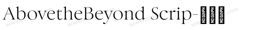 AbovetheBeyond Scrip字体转换